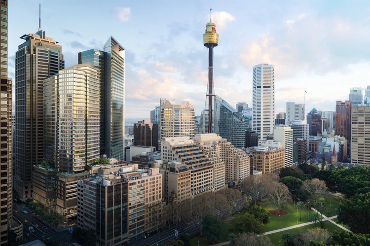 Pitt Street Over Station Development, Sydney. Image Courtesy of Foster + Partners