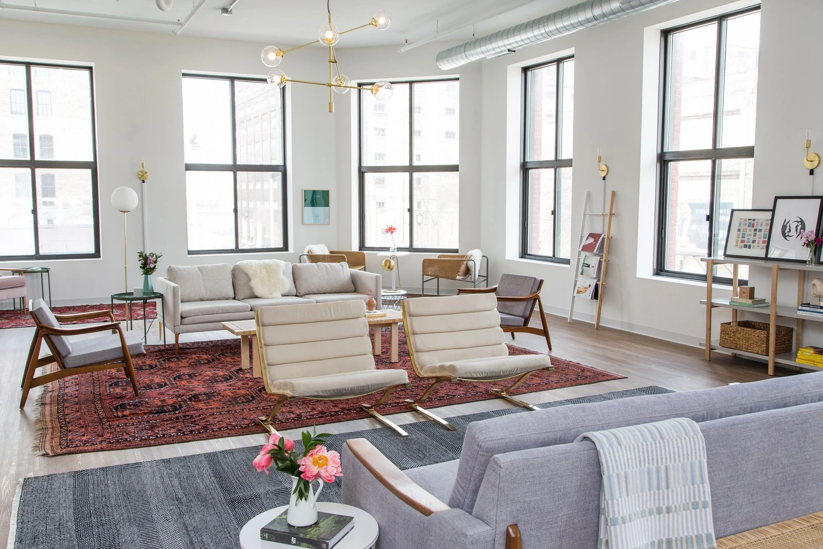 A communal sitting area in Chasing Paper's Milwaukee office.